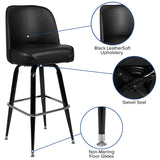 Metal Barstool with Swivel Bucket Seat