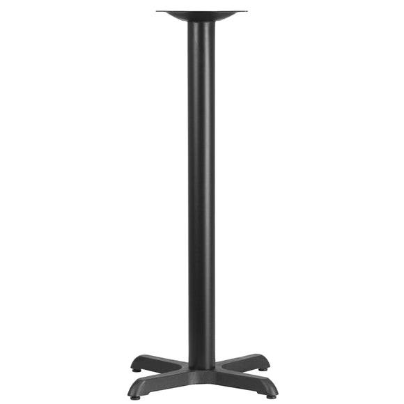 22'' x 22'' Restaurant Table X-Base with 3'' Dia. Bar Height Column by Office Chairs PLUS