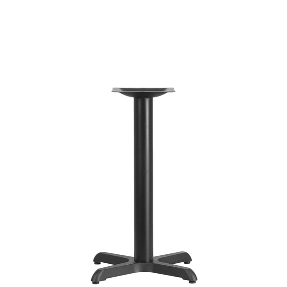 22'' x 22'' Restaurant Table X-Base with 3'' Dia. Table Height Column by Office Chairs PLUS