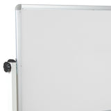 HERCULES Series 62.5"W x 62.25"H Reversible Mobile Cork Bulletin Board and White Board with Pen Tray